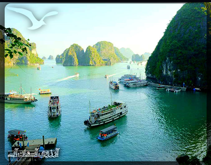 خلیج هالونگ هانوی در کشور ویتنام