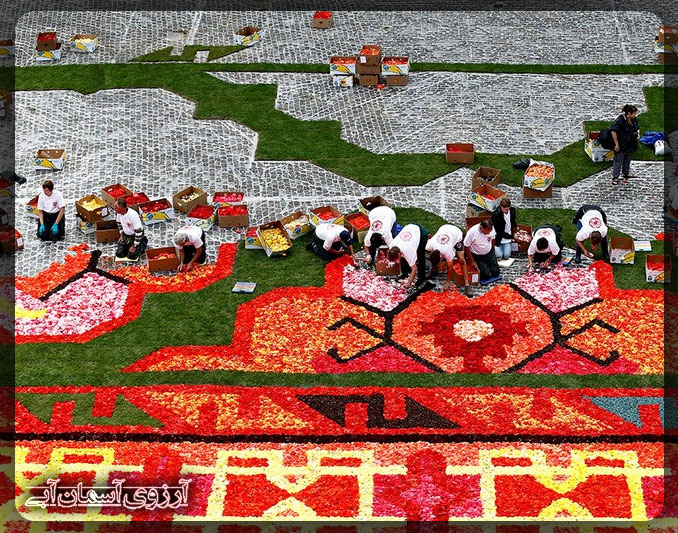 جشنواره فرش گلی ایتالیا