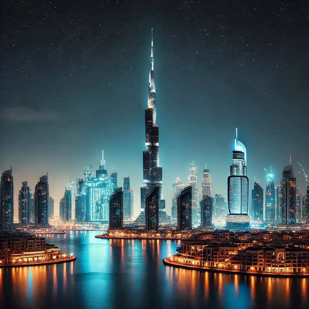 دیدنی های دبی در شب