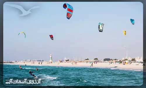 ساحل بادبادک های دبی _ آسمان آبی
