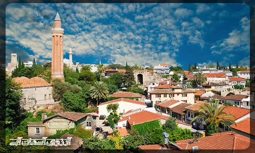 قلعه کاله ایچی آنتالیا _ آسمان آبی