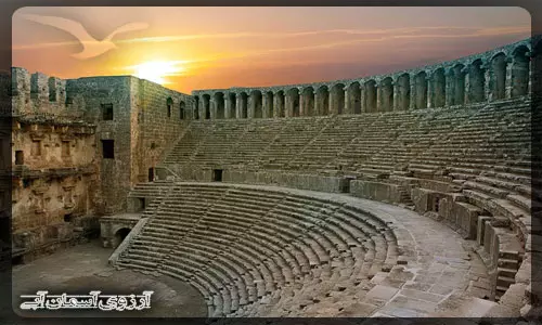 شهر باستانی آسپندوس آنتالیا _ آسمان آبی