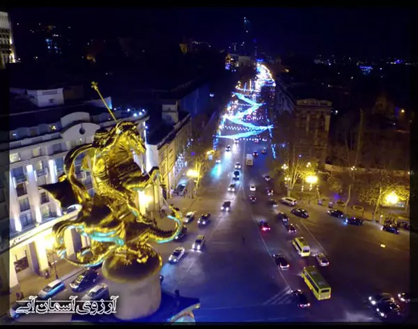 میدان-آزادی-خیابان-روستاولی-تفلیس