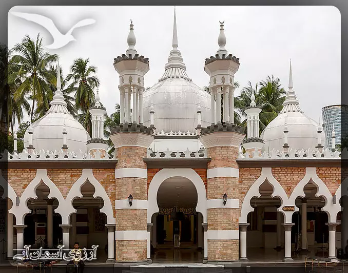 مسجد جامک کوالالامپور _ آسمان آبی
